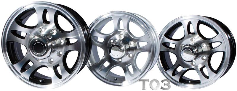 Aluminum t03 Boat Trailer Wheels