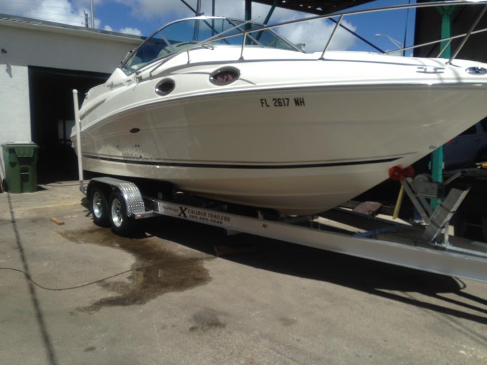 Sundancer Boat Trailer Miami Florida XCALIBUR Trailers