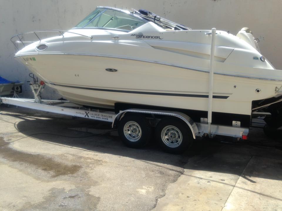 Sundancer Boat Trailer Miami Florida XCALIBUR Trailers